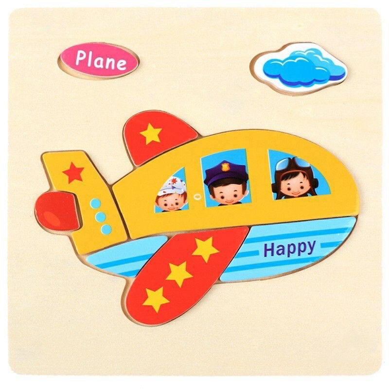 Miếng ghép gỗ 3D cho bé mới bắt đầu