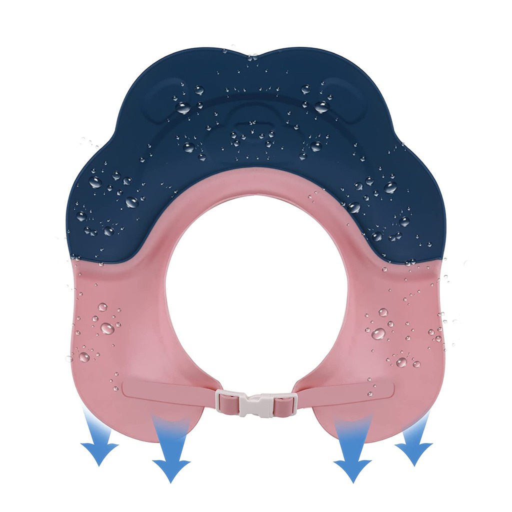 Mũ Chắn Nước Gội Đầu Bảo Vệ Tai Bằng Silicon Nhiều Màu Tùy Chỉnh Nhỏ Gọn Chống Nước Cho Bé