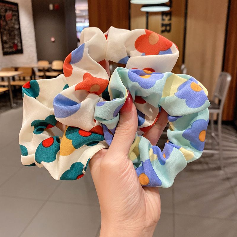 SCRUNCHIES Cột Tóc Phong Cách Hàn Quốc