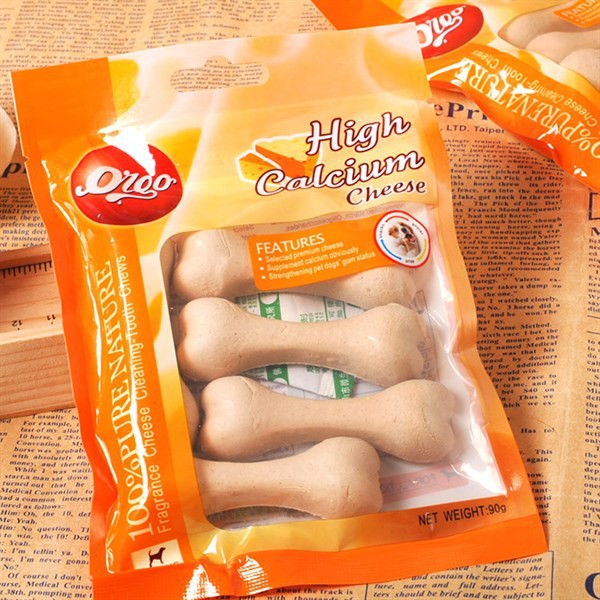 Xương bổ sung canxi orgo cho chó gặm sạch răng - 90gr vị bò