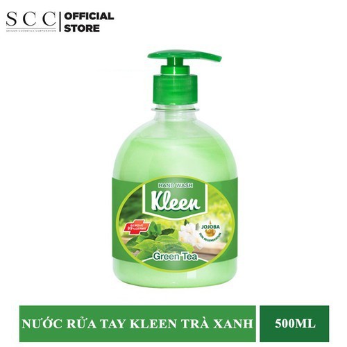 Sữa Rửa Tay Kleen Hương Trà Xanh 500m