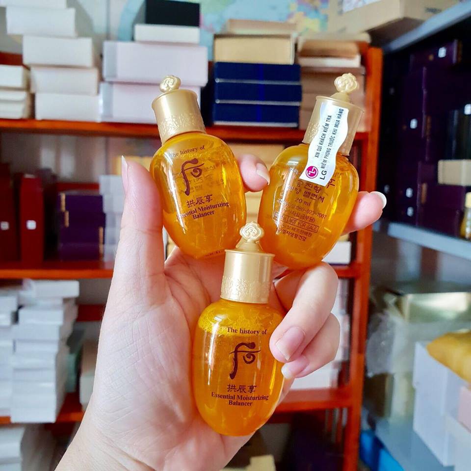 1 CHAI nước hoa hồng whoo vàng đông y chống lão hoá 20ml