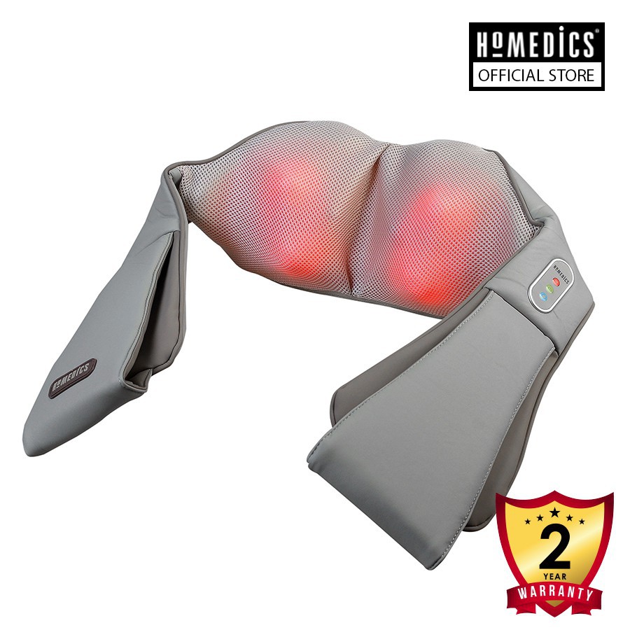 Đai máy massage vai cổ gáy shiatsu 3D (4 bi xoay kèm rung và nhiệt) HoMedics NMS-620H [BH 2 Năm - Chính Hãng USA]