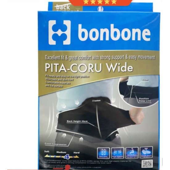 [Chính hãng]  ✅ Đai Cột Sống chữ V: Bonbone Pita Coru (Made in Japan) Hỗ Trợ  Bệnh Lý Cột Sống, Thoát Vị Đĩa Đệm