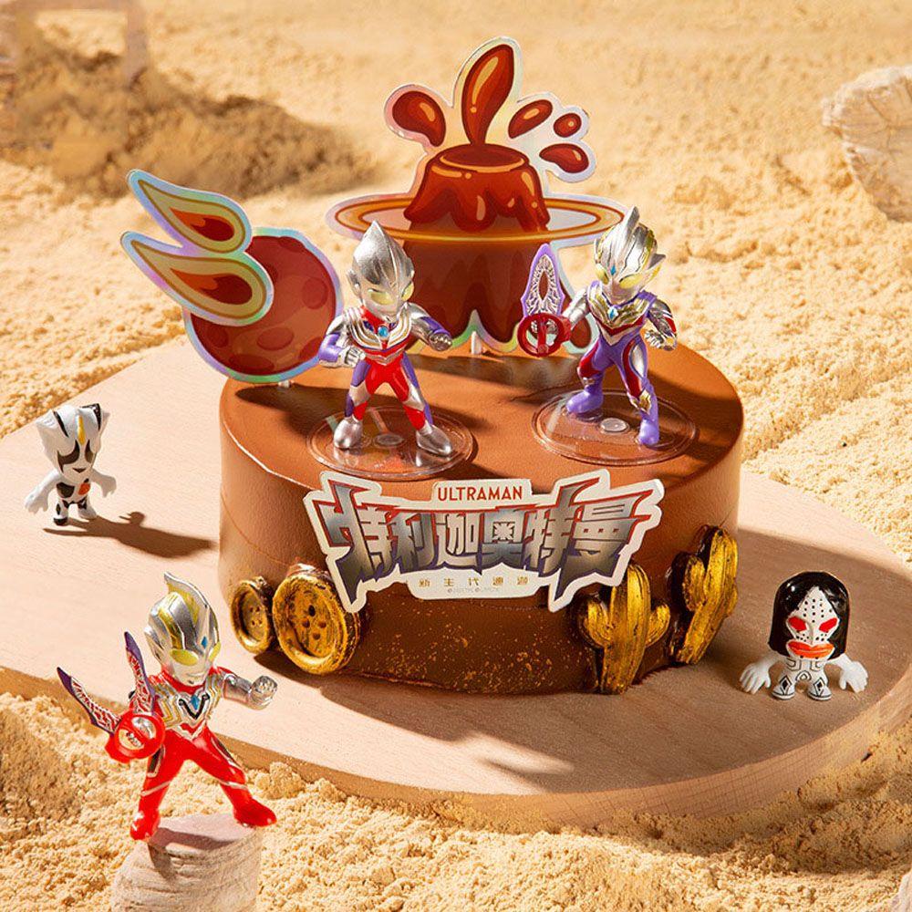Bộ 4 Mô Hình Nhân Vật Ultraman Trang Trí Đáng Yêu