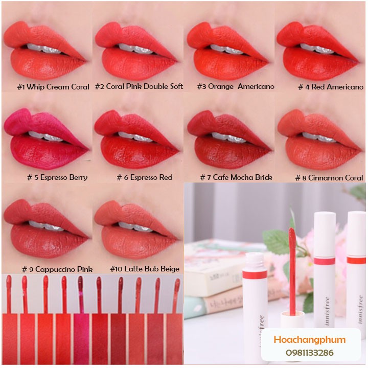 🌻 🌻   Son Kem Lì Mịn Môi Real Fit Matte Liquid - Sản phẩm của INNISFREE  🌻 | BigBuy360 - bigbuy360.vn