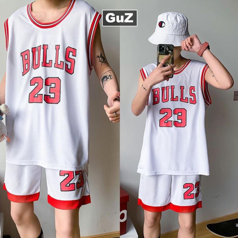 Áo ba lỗ nam form rộng thời trang bóng rổ số 23 ( 3 màu đen, đỏ, trắng) guzfashion ་