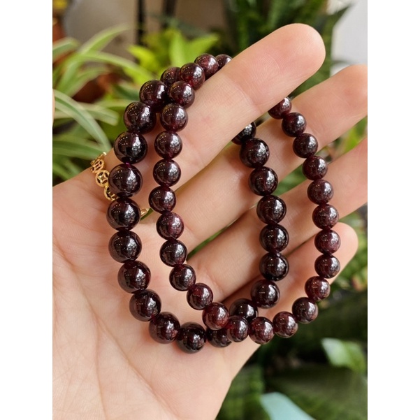 Vòng tay đá Garnet, Vòng tay đá Ngọc Hồng Lựu thiên nhiên, Vòng năng lượng, nâng cao năng lượng, Healing