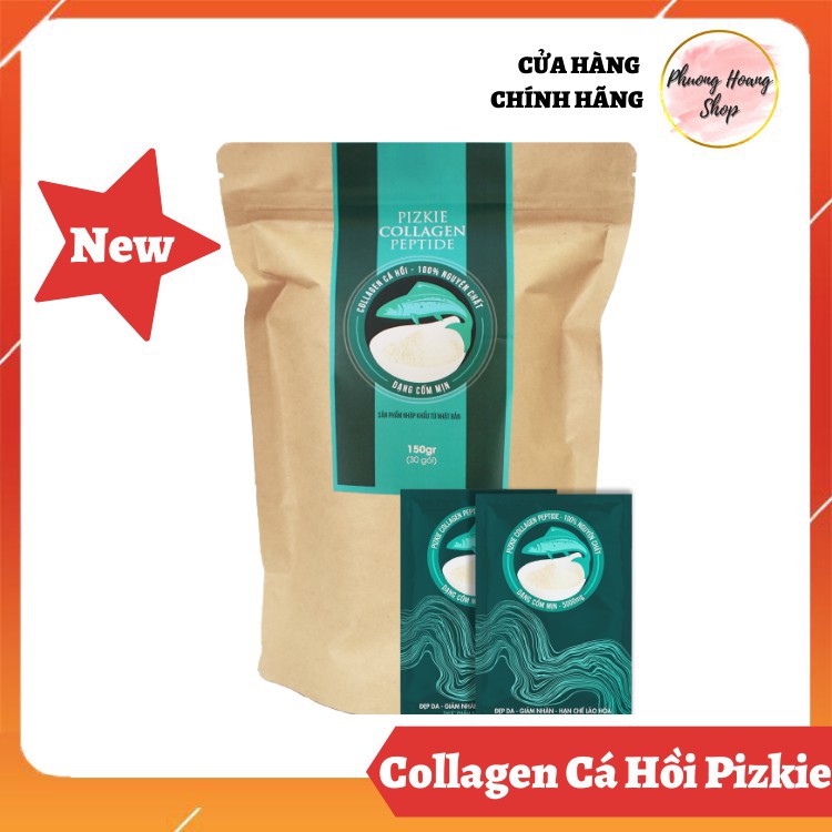 [DATE MỚI]Collagen Cá Hồi - Pizkie Giúp Ngăn Ngừa Lão Hóa Da, Bổ Sung Collagen Giúp Làm Đẹp Da, Giảm Rụng Tóc