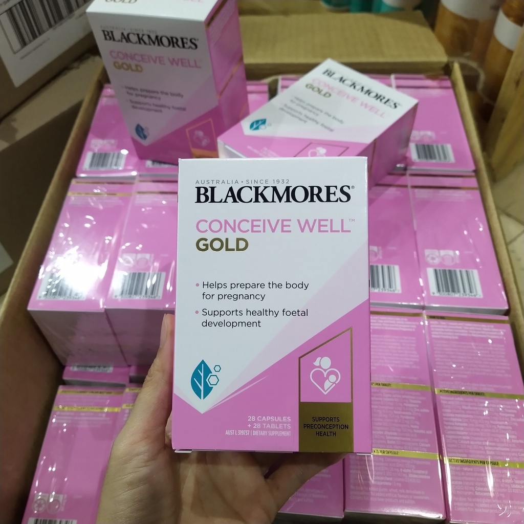 Viên uống thụ thai Blackmores Conceive Úc 56 viên