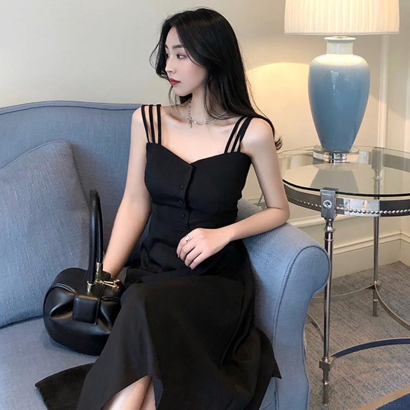 Đầm Nữ Trễ Vai Màu Trơn Thời Trang