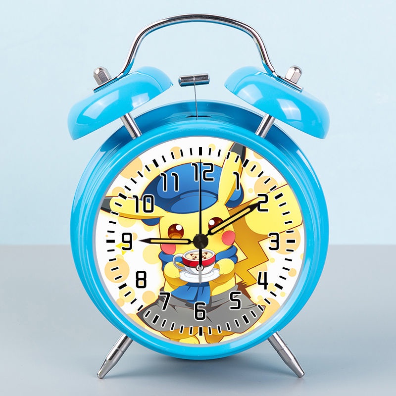 Appearance Đồng Hồ Báo Thức Để Bàn Bằng Kim Loại Hình pikachu Pokemon Dễ Thương Không Ồn Cho Học Sinh