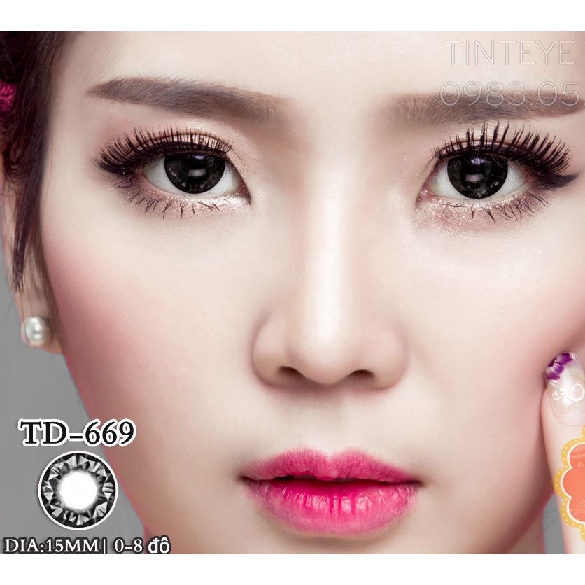 Kính Áp Tròng Tint Eye Lens Black Diamond Siêu Hot TD-669