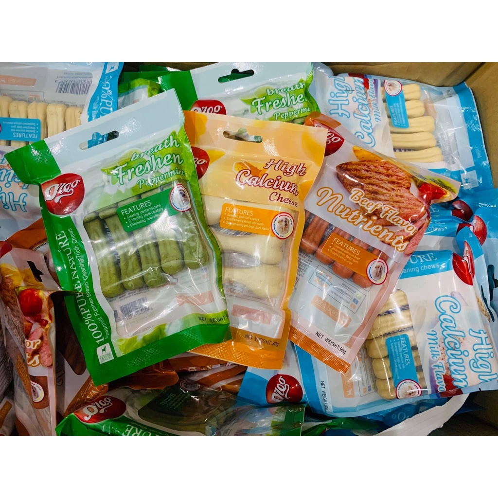 Xương canxi gặm sạch răng thơm miệng date xa dành cho thú cưng