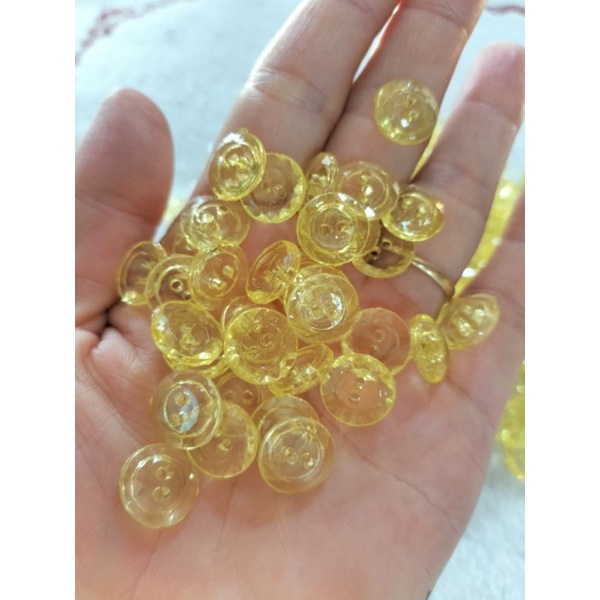 Đế hoa nhỏ 10mm màu vàng làm hoa pha lê