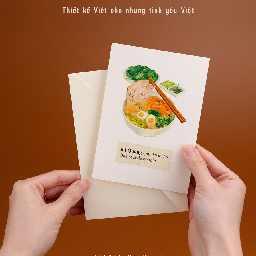 Postcard món ăn Việt Nam