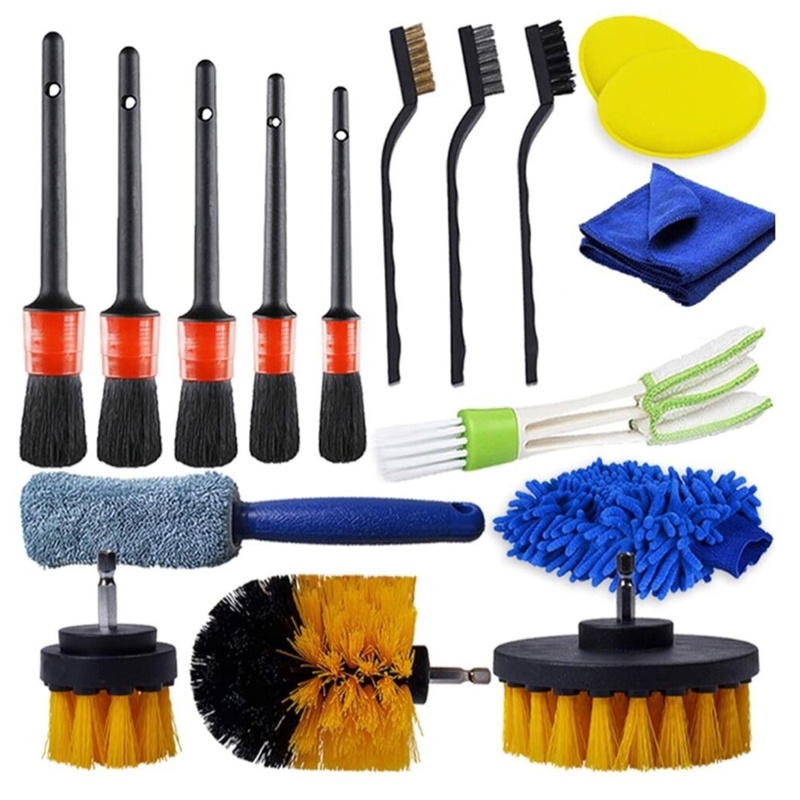 Chổi Vệ Sinh Xe Hơi / Bảng Điều Khiển Ghế Da Gắn Máy Khoan 17