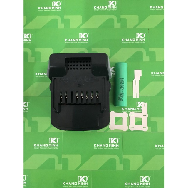 Pin máy khoan Hitachi 14.4V - 5Ah, cell pin Samsung xả 20A, nhận sạc zin.