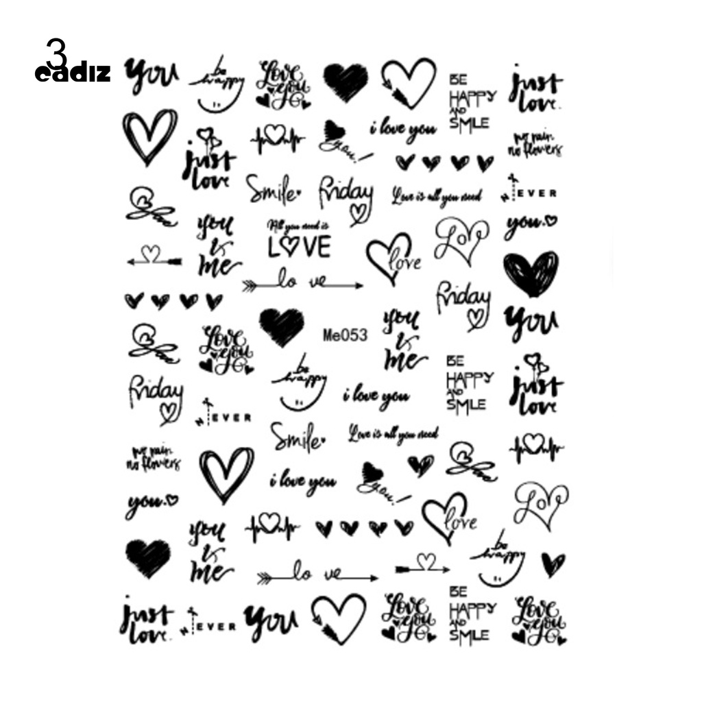 [Hàng mới về] Miếng dán móng chủ đề lễ tình nhân tự dính cho người đang yêu