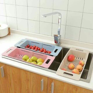 Rổ gác bồn rửa bát gấp gọn lúa mạch
