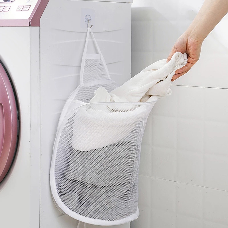 Giỏ Lưới Đựng Đồ Giặt / Đồ Chơi Trẻ Em Có Thể Gấp Gọn