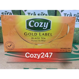 Trà Đen nhãn vàng Cozy hộp 25 túi lọc