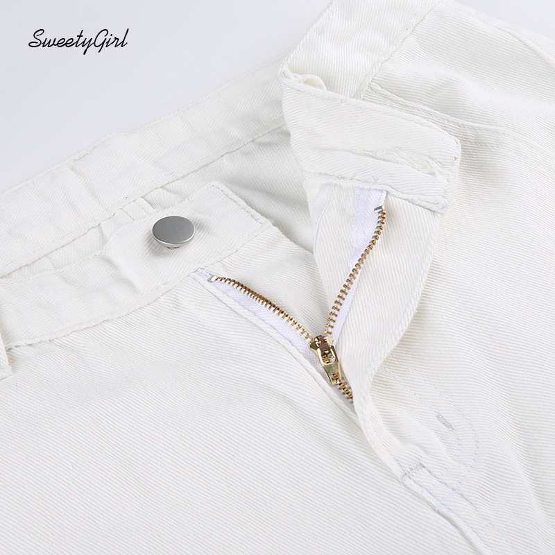 Quần Jean Dài Lưng Thấp Dáng Rộng Phối Nút Màu Gradient Thời Trang 2022 Cho Nữ