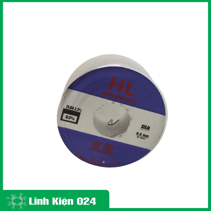 Thiếc hàn HL 0.8mm 63% Hàn Quốc 100g cho mối hàn bóng đẹp
