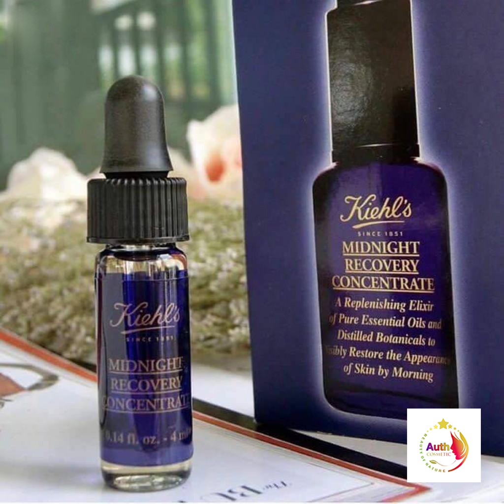 Serum dưỡng da ban đêm KIEHL'S Midnight Recovery Concentrate 4ml Tinh chất tái tạo phục hồi chống lão hóa dưỡng ẩm cao