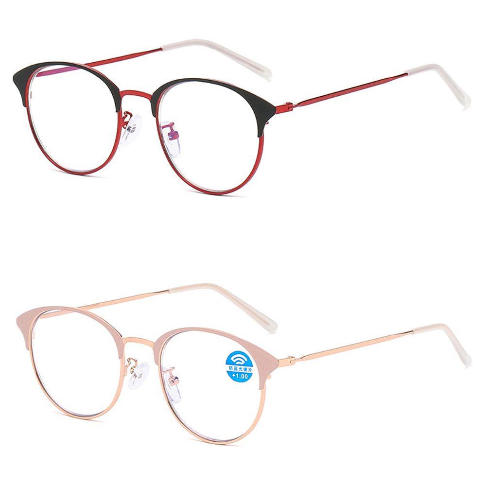 Mắt Kính Thời Trang Khung Kim Loại Màu Ngà