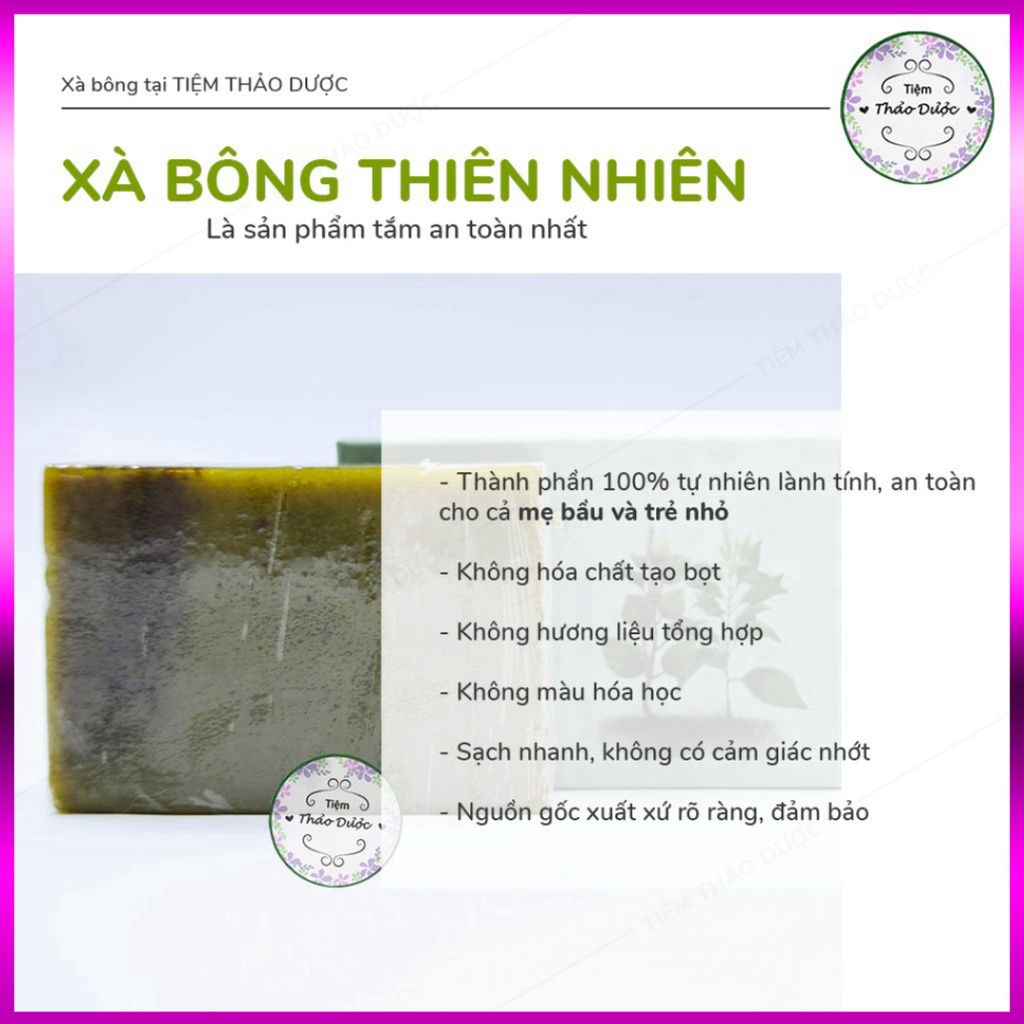 Xà Phòng Xà bông Tía Tô 100% Phòng CảmGiải ĐộcLàm Mát DaDạng Sáp 100gr Hàng Chính Hãng- bb.case99