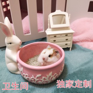 Nhà tắm gốm đáng yêu cho hamster