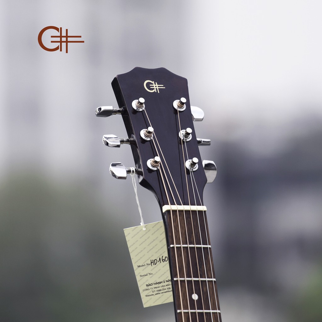 Đàn guitar Acoustic HD160  (TẶNG Bao Da, Phím Gảy)