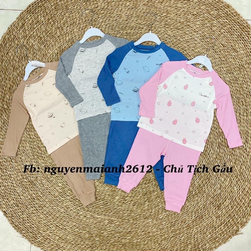 GOOD MAMA - bộ dài tay cho bé vải sợi tre mềm mại cho bé hãng GOODMAMA