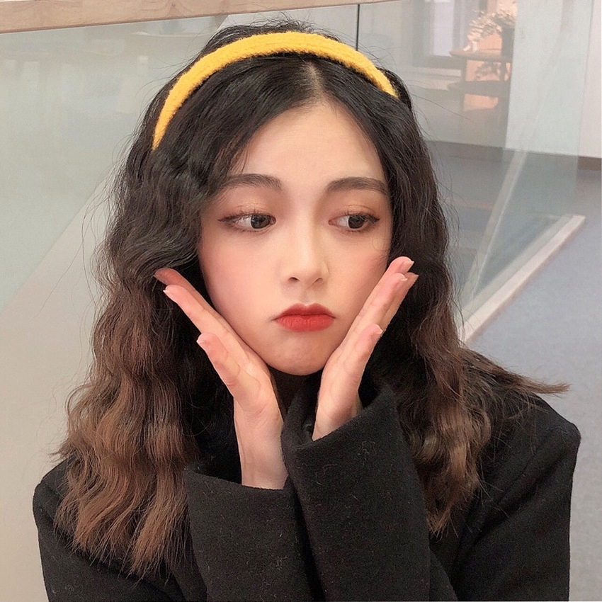 Băng Đô Len Màu Trơn Phong Cách Thời Trang Hàn Quốc