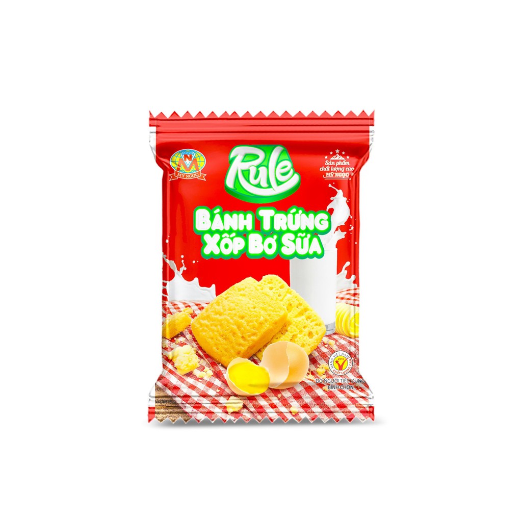 Rule - 180g Bánh Trứng Xốp BƠ SỮA tươi MỸ NGỌC - My Ngoc Baked Cookie with Buttermilk 180g