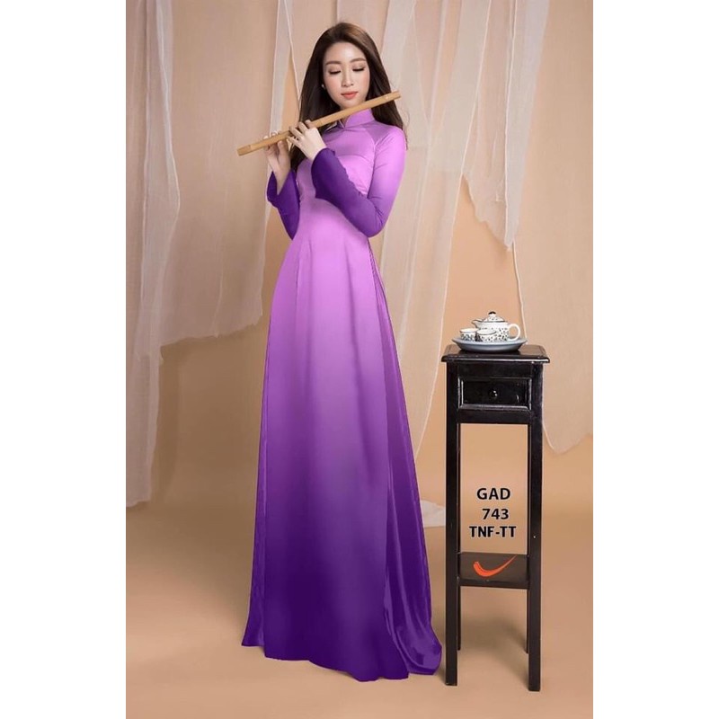 Vải tơ loang omber chuyển màu