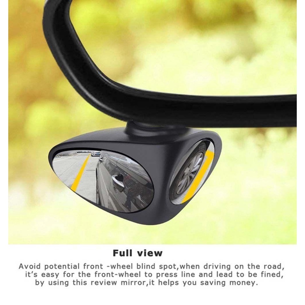 Gương Cầu Xoay 360 Độ 2 Trong 1 Cho Xe Hơi