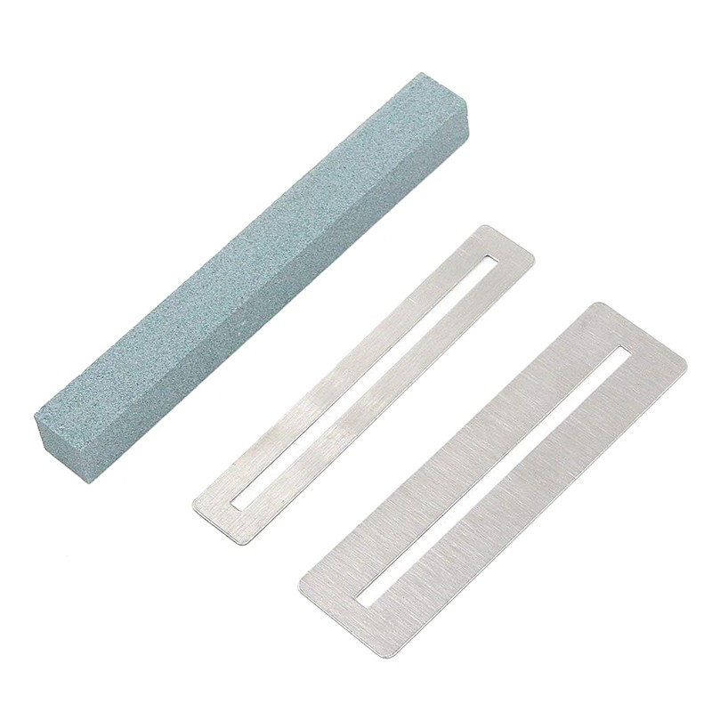 Guitar Cleaning Tool 2 Set Guitar Fingerboard  Guitar Fret File Guards Guitar Grinding Stone Fretboard Fret Protector for Guitar Bass Luthier Tool(Green)