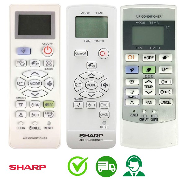 Điều khiển máy lạnh SHARP / Remote điều hòa SHARP j-tech inverter