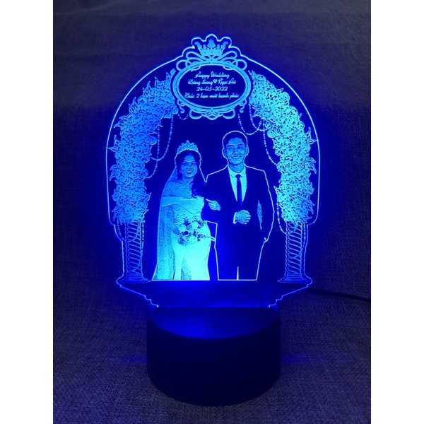 Đèn ngủ khắc hình ảnh theo yêu cầu