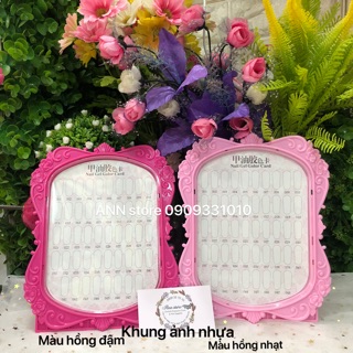 Khung ảnh nhựa trưng bày móng mẫu