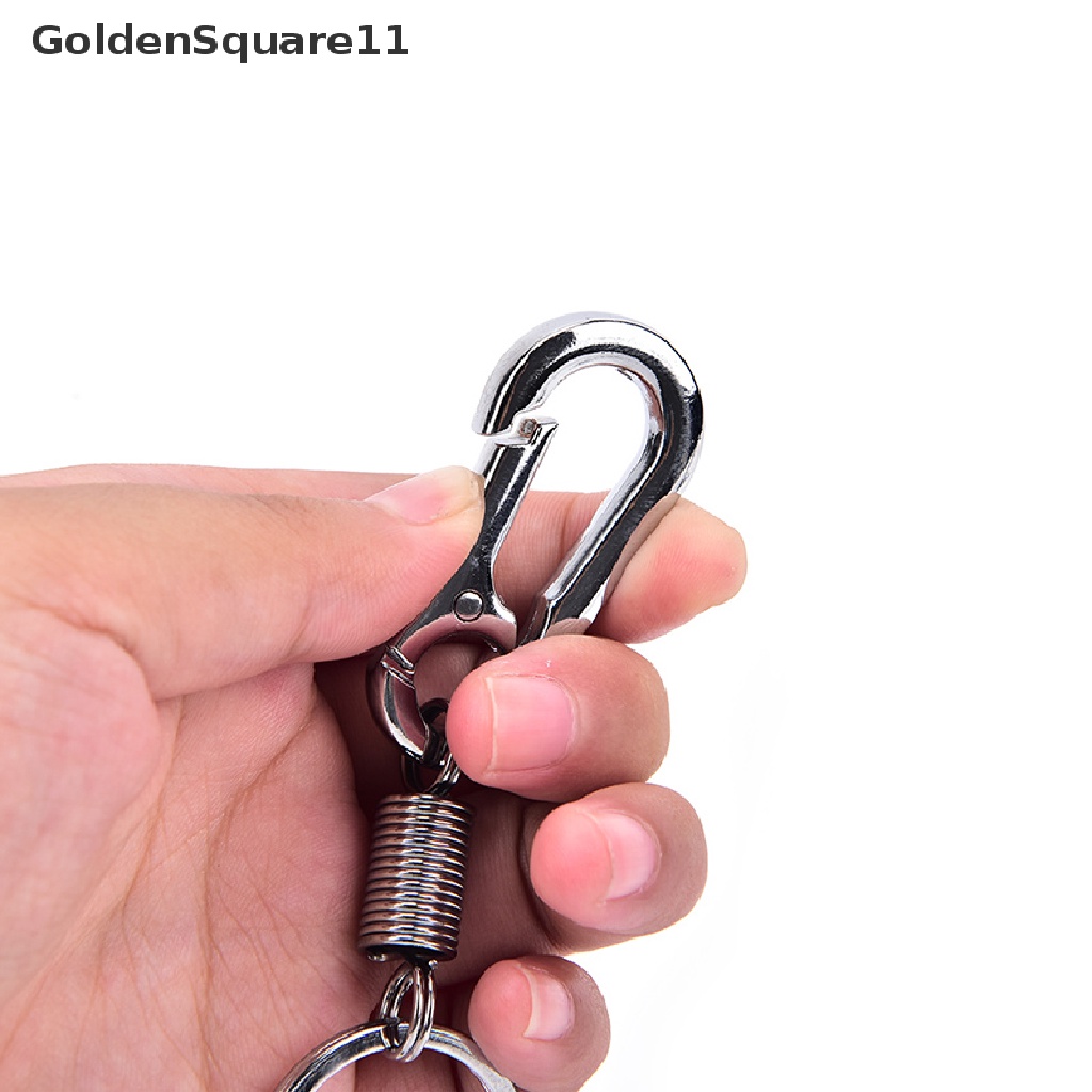 1 Móc Khóa Hình Quả Bầu Bằng Thép Không Gỉ Có Thể Thu Gọn Chống Mất Goldsquare11