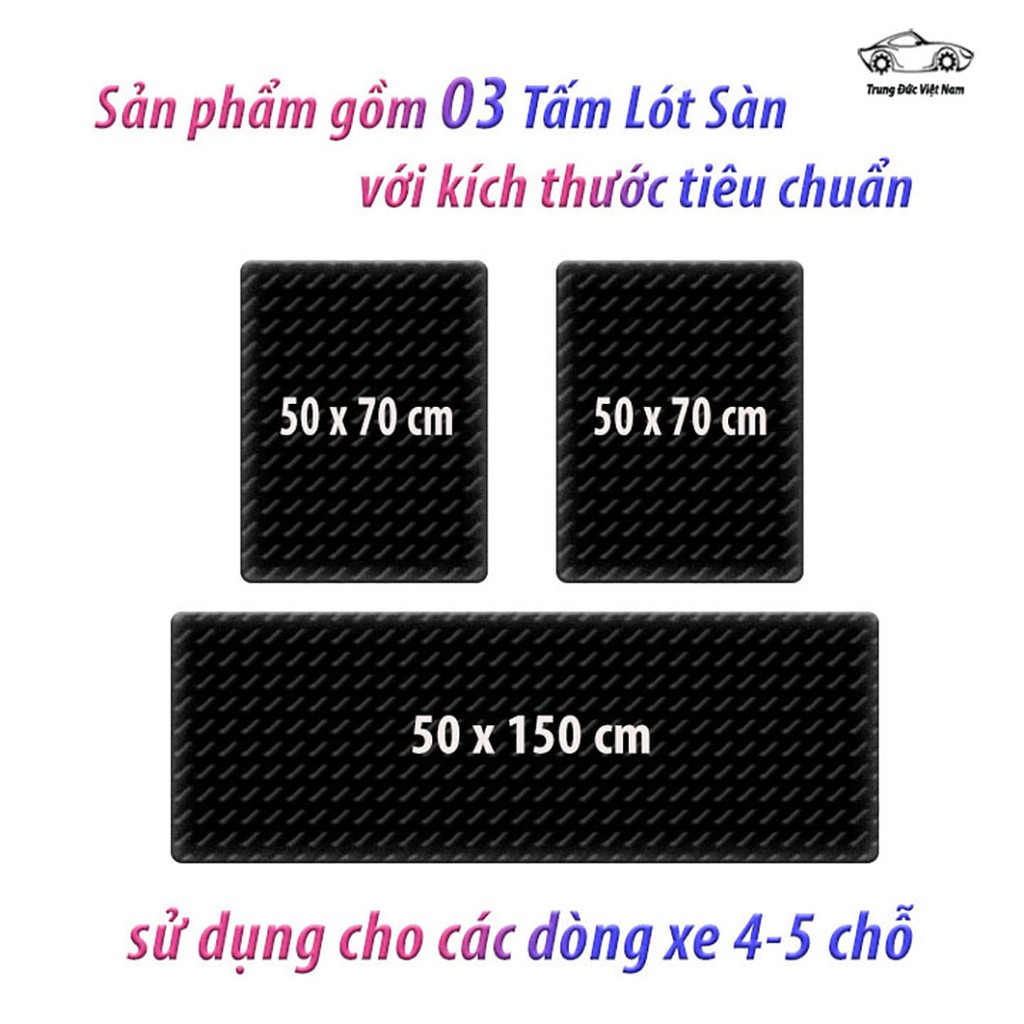 ( SLN 3 ) ( SLN 3 ) Thảm Lót Sàn Ô Tô Bằng Cao Su Cao Cấp Cho Xe 4-5 Chỗ + Quà Tặng Túi Thơm Hình Cây Thông Treo Xe ( HO