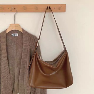 Túi xách nữ ulzzang túi đeo vai kích thước lớn khoá vuông