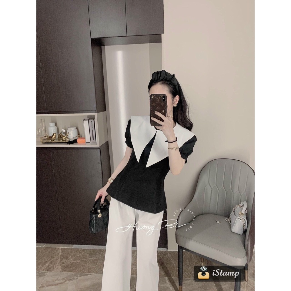 Áo Sơ Mi Cộc Tay Cổ To _a78