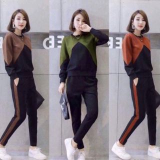 Bộ đồ thể thao phối màu stt316