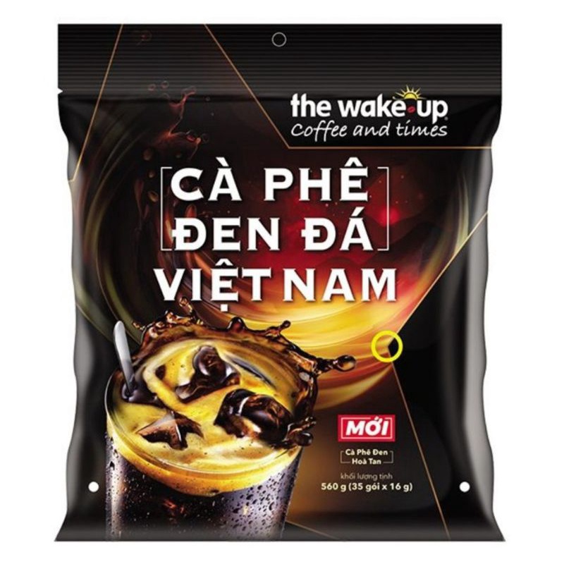 Cafe Wake-up Đen Đá 720g (35 gói x 16g)