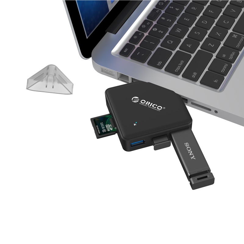 Đầu đọc thẻ nhớ ORICO TF / SD USB3.0 5gbps 5 cổng OTG chuyên dụng cho Laptop (C3TS) ORICO