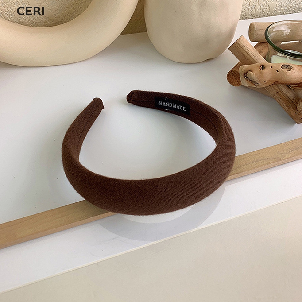 Cài tóc vải bản rộng màu trơn cho nữ/ các cô gái